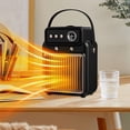 thumbnail image 3 of Spray Humidification Fan Heater 1200W High-Power Heating Heater Small Household Tabletop Timing Heater Space Heater Small, 3 of 4