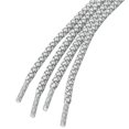 thumbnail image 4 of INSPIRE CHIC 2 Paires Lacets Ronds Élastiques Réfléchissants Unisexes pour Espadrilles Blancs 120 cm/47.2 Pouces, 4 of 5