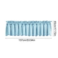 thumbnail image 3 of Aodebiao Blackout Window Valance, 18 Inches Long Kitchen Window Curtains Over Sink Rod Pocket Pattern Valance for Bathroom Bedroom Living Room, 3 of 6