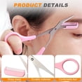 thumbnail image 4 of Reduce Price! WSBDENLK Eyebrow Trimmers Scissor 2024 New Eyebrow Scissors With Comb Precision Eyebrow Trimming Scissors Non-Slip Eyebrow Cutter Hair Removal Eyebrow Scissors, 4 of 4