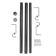 thumbnail image 1 of EIGTHTAIL 3 Pack Curtain Rod Adjustable 60-120 Inch  Expandable Spring Loaded Tension Rods for Window  Bathroom  Cupboard  Kitchen, 1 of 8