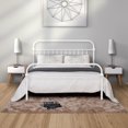 thumbnail image 4 of Homycasa Gobert Modern Full Size Metal Bed Frame Platform, White, 4 of 9