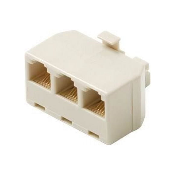 4C 3 Prises Téléphoniques en 1 Prise Téléphonique Adaptateur Modulaire Prise 3 Voies Séparateur de Prise