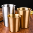 thumbnail image 2 of Luckyn Tasse à Boire en Acier Inoxydable 350 ml pour Camping Fête Café Whisky, 2 of 6