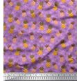 thumbnail image 1 of Soimoi Polyester Crepe Fabric Tree & Pine Fruits Fabric Prints by Yard 52 Inch Wide, 1 of 3
