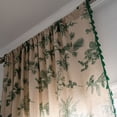 thumbnail image 4 of HLONK Bohemian Green Plant Rod Pocket Light Filtering Curtain  59 x 94 in, 4 of 5