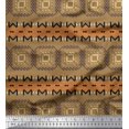 thumbnail image 1 of Soimoi Poly Georgette Fabric Geometric African Decor Fabric Printed Yard 52 Inch Wide, 1 of 3