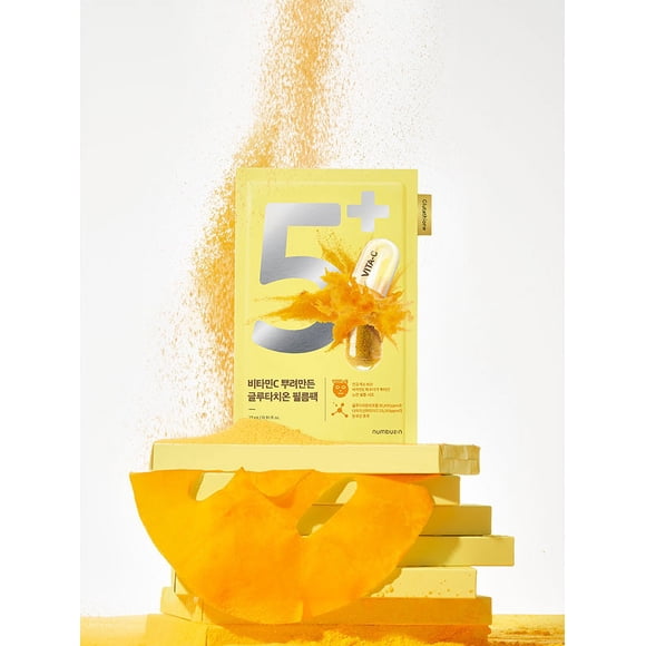 numbuzin No.5 Masque en Feuille Vitamin Spotlight - 1 Boîte / 4 Pcs