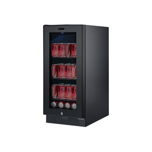 Whynter BBR-801BG Verre noir intégré 80-can Capacité 3.4 Réfrigérateurs de boissons, argent