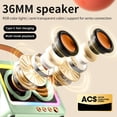 thumbnail image 4 of Haut-parleur Bluetooth Stéréo à 360°, Longue Autonomie, Éclairage RVB Cool, Connexion Miroir Série, Écran Transparent, Bluetooth 5.3, Haut-Parleur Très Grand, Lecture Multiple, 4 of 8