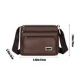 thumbnail image 3 of Premiums Textured Leather Shoulder Crossbody Bag Adjustable Strap Lightweight Spacious Handbag For Travel Work Daily Necessary, 3 of 6