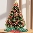 thumbnail image 5 of Pisexur Christmas Tree Skirt ,Many patterns 35.16"Christmas Tree Upholstered Bottom Cover, Suitable For Christmas Tree Decorations, Christmas Family Gathering Christmas Decorations Christmas Gifts, 5 of 5