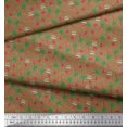 thumbnail image 2 of Soimoi Poly Georgette Fabric Text,Tomato & Carrot Vegetable Print Sewing Fabric Yard 52 Inch Wide, 2 of 3