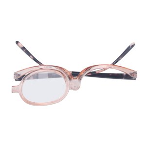 Makeup Reading Glasses, Plastic Shelf Eye Makeup Glasses Skin Friendly Lightweight  for Reading for Women +4.00