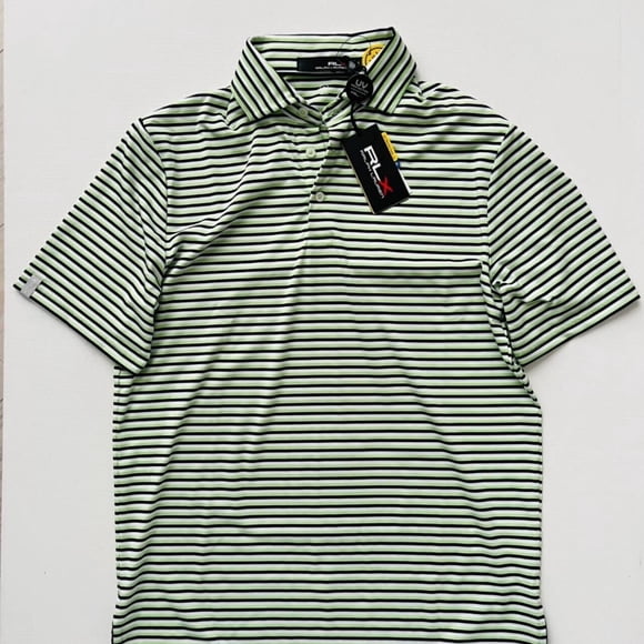RLX Ralph Lauren Wicking UV Striped Polo Shirt ( S )