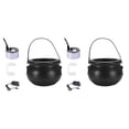 thumbnail image 2 of yingyy Halloween Witch Cauldrons Fog Maker Spooky Mist Effect Festive Decorations Safe To Wide Application silver US Plug 2Set, 2 of 6