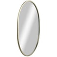 thumbnail image 2 of Hometrends Oval Lounge Framed Wall Mounted Mirror, Home Decor Mirror. Gold Metallic, 24x36", 2 of 6