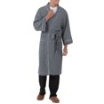 thumbnail image 4 of Fruit of the Loom Beyondsoft Waffle Robe - Grey, 4 of 8