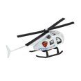 thumbnail image 3 of 1/64 Diecast Alloy Helicopter Party Favor Desktop Decor Collection Aircraft white, 3 of 8