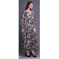 thumbnail image 3 of Bimba Kaftan Floral pour Femmes, Tenue d'Intérieur de Vacances, Robe Maxi, Couvre-Maillot de Plage - TG-3X, 3 of 5