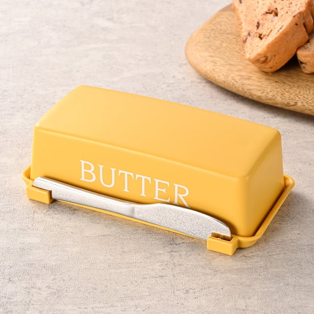 Cqxid Fresh Preservation Case Under $10 Butter Dish With Lid For Countertop Butter Crock With Stainless Multipurpose Butter Butter Container Kitchen For Wife Mother
