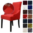 thumbnail image 1 of Amdohai Chair Cover Velvet Chair Slipcovers Removable Washable Soft Dining Chair Protector Cover Red, 1 of 8