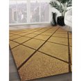 thumbnail image 3 of Ahgly Tapis d'Intérieur Lavable en Machine Carré Marron Selle, 3 Pieds Carré, 3 of 7