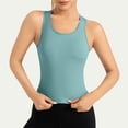 thumbnail image 2 of Plebaso Womens Short Sleeve Workout Yoga Tank Tops Racerback Sleeveless Stretch Shirts Activewear for Women, 2 of 6