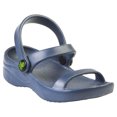 thumbnail image 1 of Kids' Dawgs 3-Strap Sandals Navy Size 12, 1 of 1