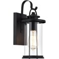 thumbnail image 1 of CHLOE Ainsley Transitional 1 Light Textured Black Outdoor Wall Sconce 13" Height, 1 of 1