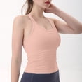 thumbnail image 4 of Lixiuxyad Padded Tank Tops Ribbed Workout Short Racerback Tank Tops For Women With Built In Bra, 4 of 6