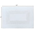 thumbnail image 3 of Tapis de bain Mainstays Racetrack 100% Coton Blanc, 17" x 24", 3 of 5