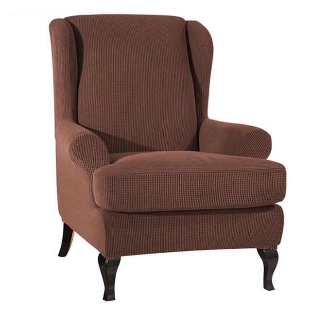 Amdohai Sofa Covers Wing Chair Elastic Fabric Stretch Couch Slipcover Polyester