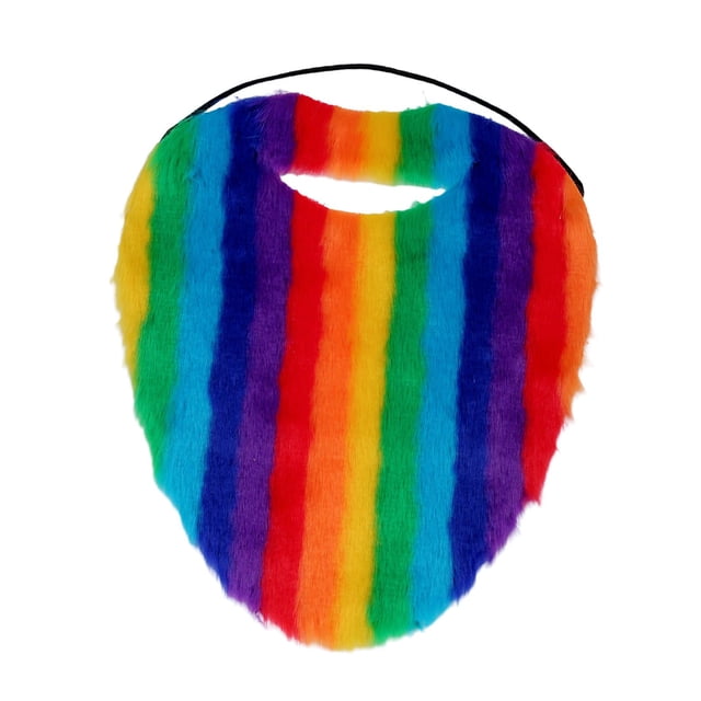 yuksok Halloween Beard Adjustable Elastic Rope False Whiskers for Man Male Festival Colorful
