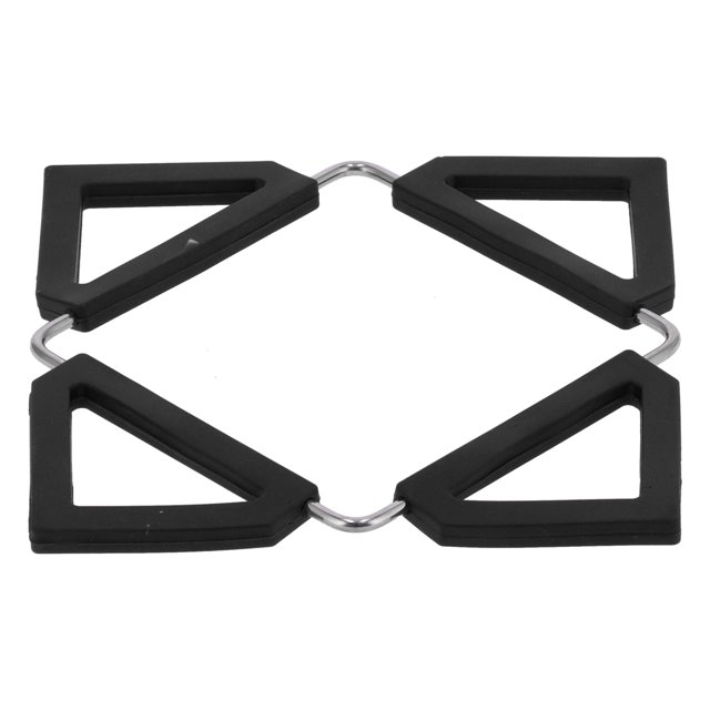 Silicone Trivet Mat Stainless Steel Hot Pot Holder Non-Slip Coasters Heat Insulation Bowl Mats Foldable Table Pad Tableware Placemat For Hot Pans Bowls Protect The Furniture