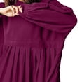 thumbnail image 4 of Pisexur Robe Chandail Surdimensionnée pour Femmes, Col Rond, Manches Longues, Patchwork, Robe d'Automne, Chandail à Enfiler, Hauts Amples et Fluides, Robe Chandail, Mini-Robe, 4 of 7