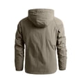 thumbnail image 3 of SHOPESSA Men's Lightweight Rain Jacket Waterproof Raincoat Windbreaker Hooded Active Outdoor Shell Jacket for Hiking Work, 3 of 4
