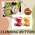 thumbnail image 3 of relayinert 5pcs Stainless Steel Large Carabiner Clips With High Tensile Strength Durable And Functional Shiny red, 3 of 6