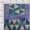 thumbnail image 2 of oneOone Velvet Dark Teal Blue Fabric Geometric Sewing Material Print Fabric By The Yard 58 Inch Wide, 2 of 4