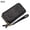 Black, variant on KAWELL Women's Wallet Leather Large Capacity Double Zip Credit Card Holder with RFID Blocking Wristlet Purple