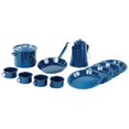 thumbnail image 1 of Ensemble de Cuisine de Camping en Email Bleu 13 Pièces de World Famous, 1 of 2