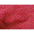 thumbnail image 4 of oneOone Cotton Poplin Red Fabric Geometric Bandhani Craft Projects Decor Fabric Printed By The Yard 56 Inches Wide, 4 of 4