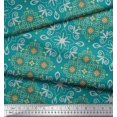 thumbnail image 2 of Soimoi Rayon Fabric Filigree Damask Decor Fabric Printed Yard 56 Inch Wide, 2 of 3