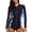 Purple, variant on Charmo Women's Zip Front Rash Guard Long Sleeve Rashguard Top Sun Protection Swim Shirt