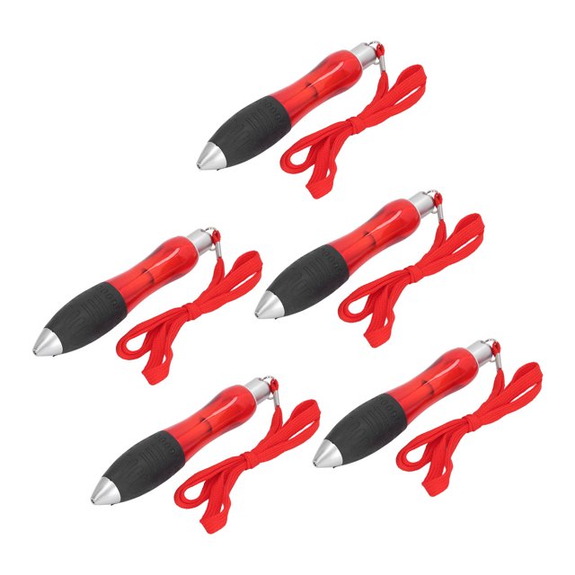 Weighted Big Fat Pens, Wide Handle Strengthen Muscles 5pcs Red Body Big Fat Ballpoint Pens For Arthritis