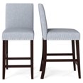 thumbnail image 1 of Gymax 26'' Counter Height Chairs Set of 2 Barstools w/ Padded Seat & Backrest Footrest, 1 of 8