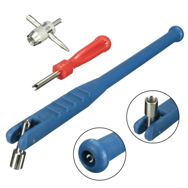 New High quality Tire Valve Puller Stem 29cm 3pcs set Car Core Remover Kit Plastic & Metal Repair Install Tool