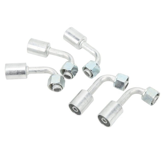 AC 90° Elbow Aluminum Connector, Anti Rust Easy To Install 4 Split Elbow 90 Degree Aluminum Connector For Car