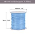 thumbnail image 2 of Unique Bargains Beading Thread Bracelet Weave Bead Craft Cord 2mm 78M/Roll (85-Yards) Decorative String, Light Blue, 2 of 7