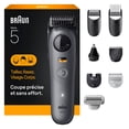 thumbnail image 2 of Braun All-in-One Series 5 Trimmer Kit, 40 Lengths, Ultra Sharp Blade, AIO 5510, Moonstone Grey, 2 of 16